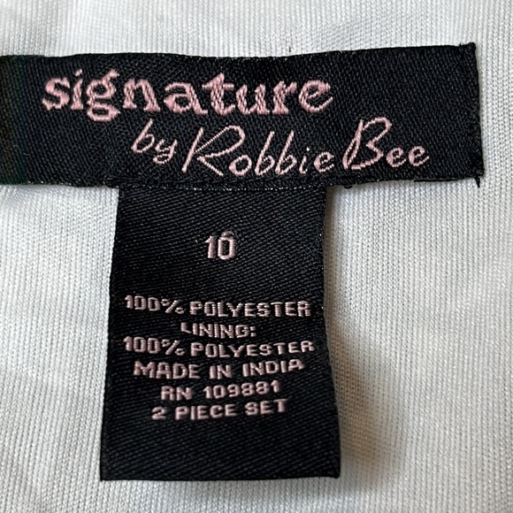 Signature by Robbie Bee Womens Green Floral Flounced Dress SIZE 10 - Picture 2 of 5